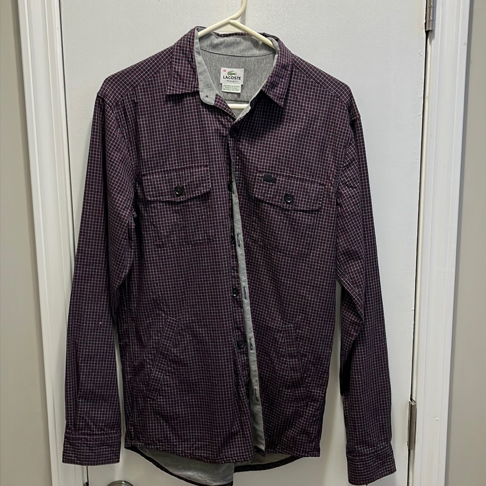 Lacoste Lined Button Down Shirt